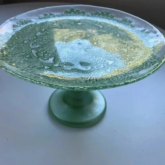 NWT Anthropologie Metallic Lace Cake Stand - Picture 11 of 14